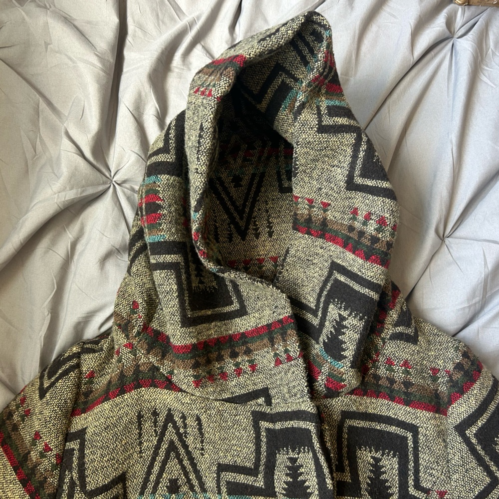 Mossimo Supply Co. Trench Style Coat with Geometric Print - Picture 6 of 10